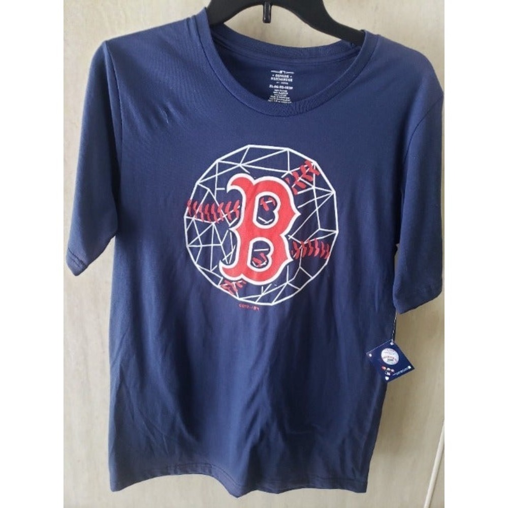 Boston Red Sox Cotton Blue T-Shirt Youth Size XL NWT Genuine Merchandise